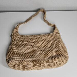 The Sak Hand-Crocheted Shoulder Bag Beige